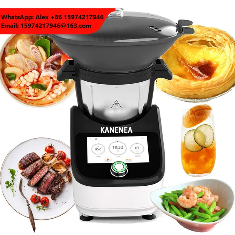 Multi-functional Food Processor 3L Stainless Steel App-Controlled 14 1 Electric Meat Grinder Vegetable Chopper Blender Mixer