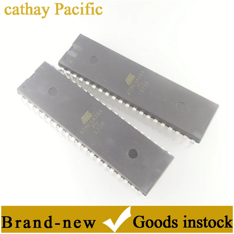 New ATMEGA16A-PU In-Line AVR/8-bit Microcontroller 16K Flash DIP-40 Integrated Electronic Components Stock Supply ATMEGA Series