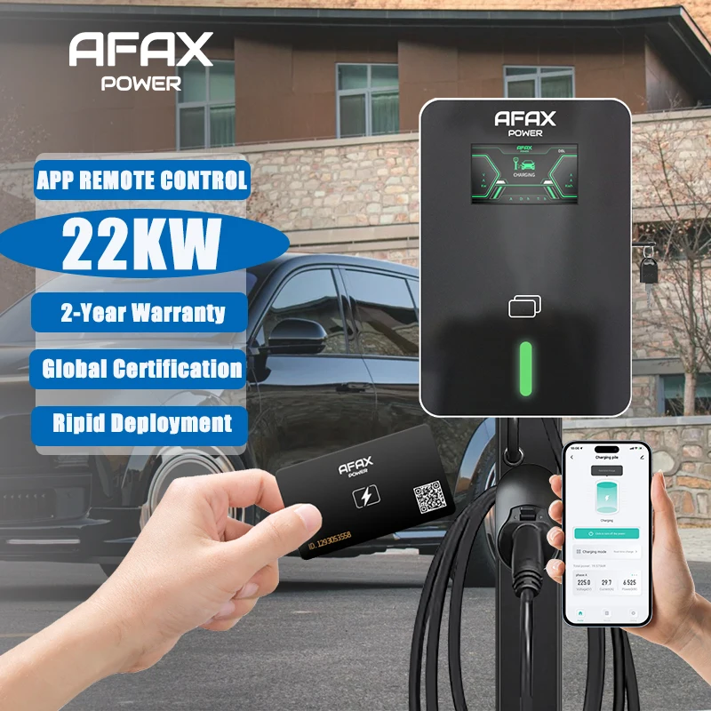

AFAX EVSE Wallbox 32A 7KW 1-фазное зарядное устройство для электромобилей Type1 Кабель J1772 Розетка Настенная зарядная станция для электромобиля