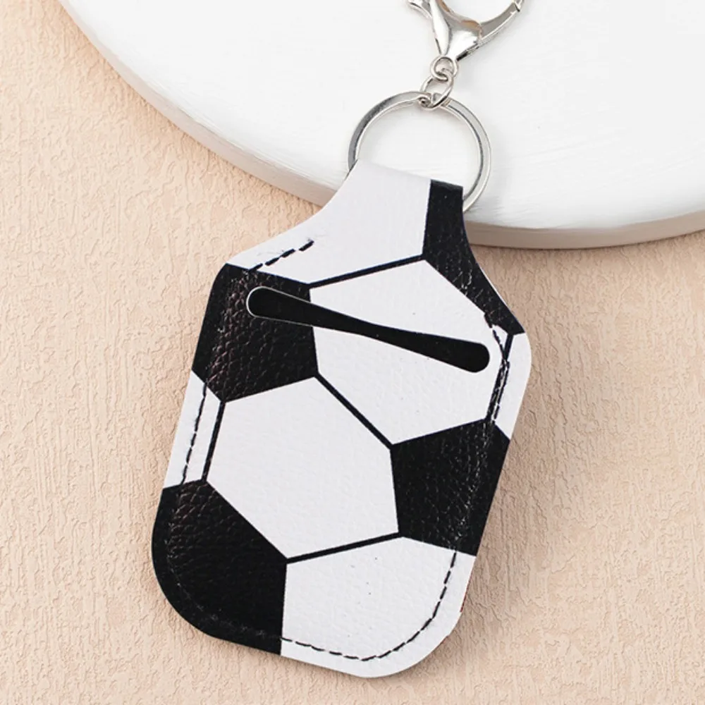 

Sports Hand Sanitizer Keychain Baseball Rugby Football Pendant Tennis Softball Basketball Sub-bottle Keyring Car Key Pendant