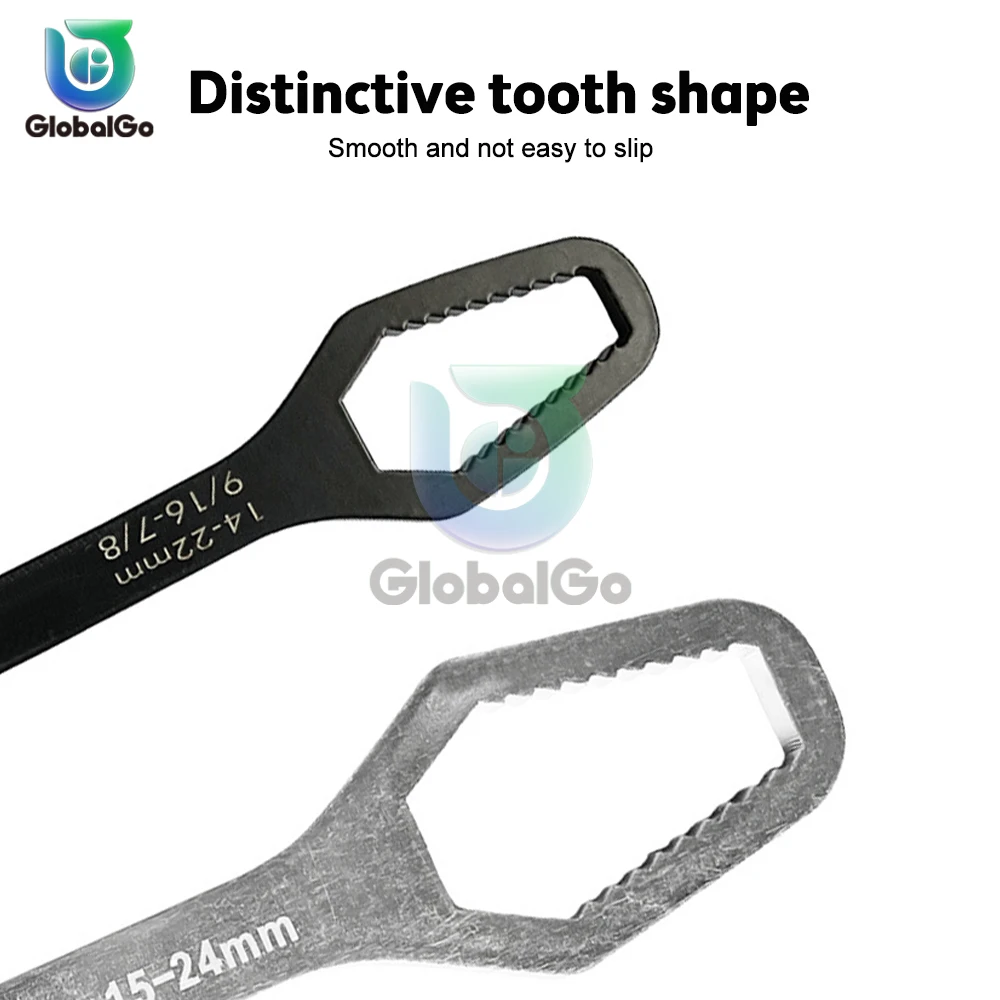 8-22mm Universal Torx Wrench Board Adjustable Double-head Torx Spanner Self-tightening Glasses Wrench Multi-purpose Hand Tool