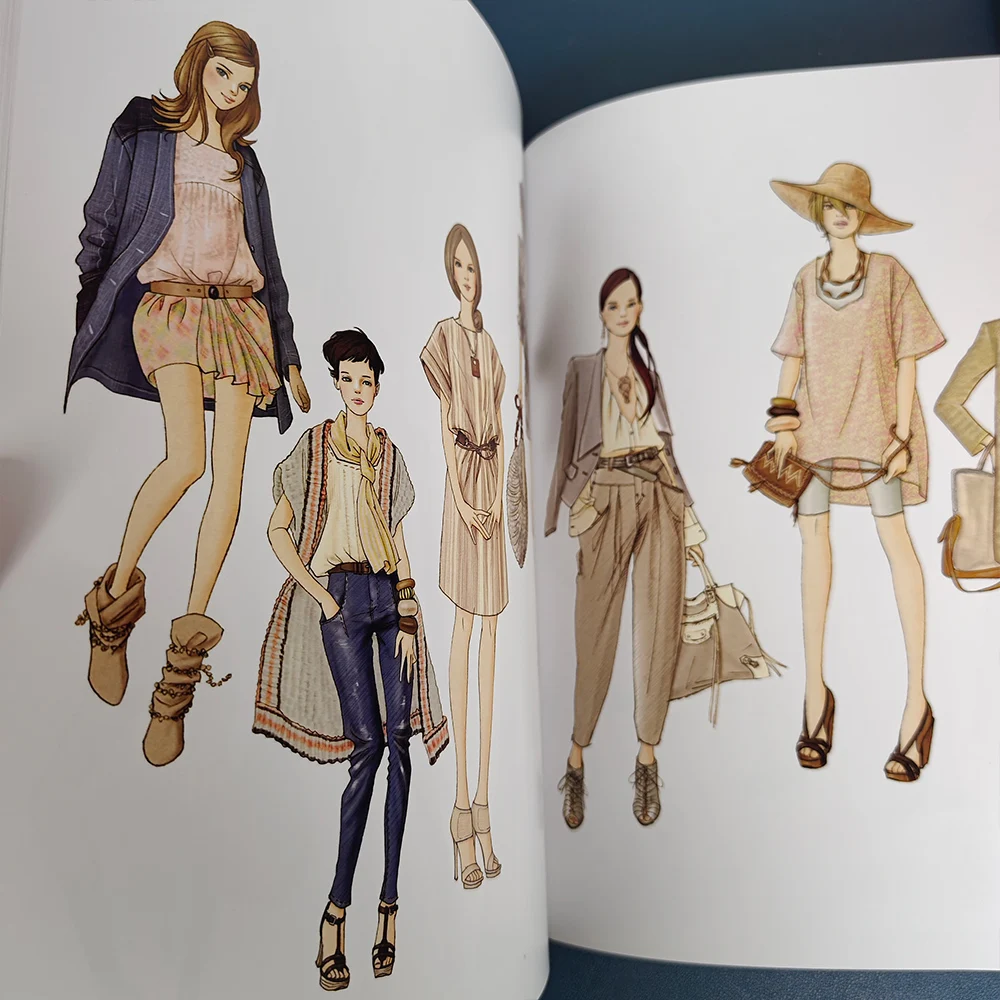 Fashion Design Book Clothing Design Drawing Human Body Dynamics And Dress Expression Techniques Book