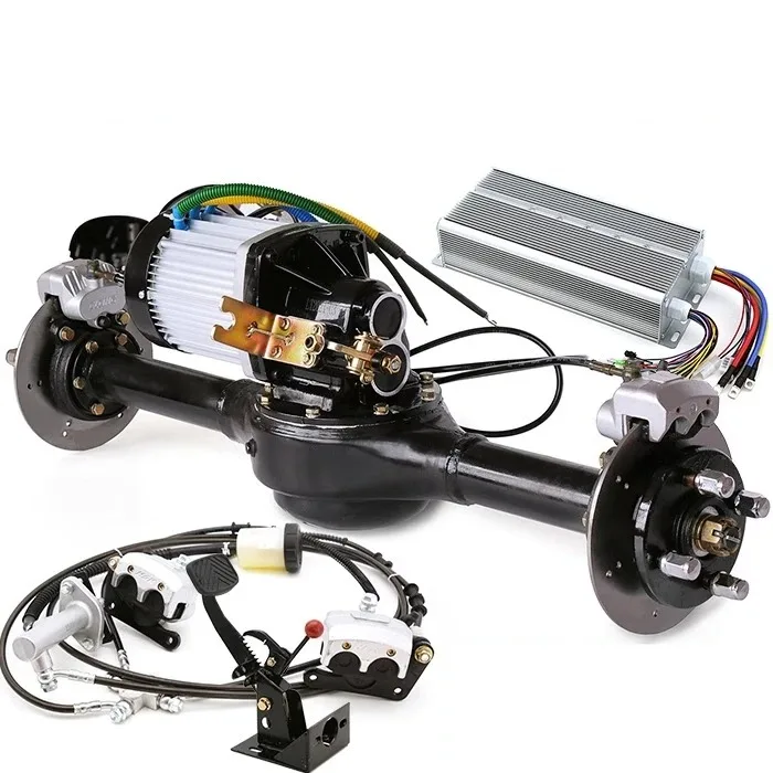 60/72 فولت 1500/2200/2500/3000 واط 3200-4800 دورة في الدقيقة 77-103 سنتيمتر المتكاملة مكبح قرصي المحور الخلفي الجمعية دراجة ثلاثية العجلات الكهربائية تعديل عدة