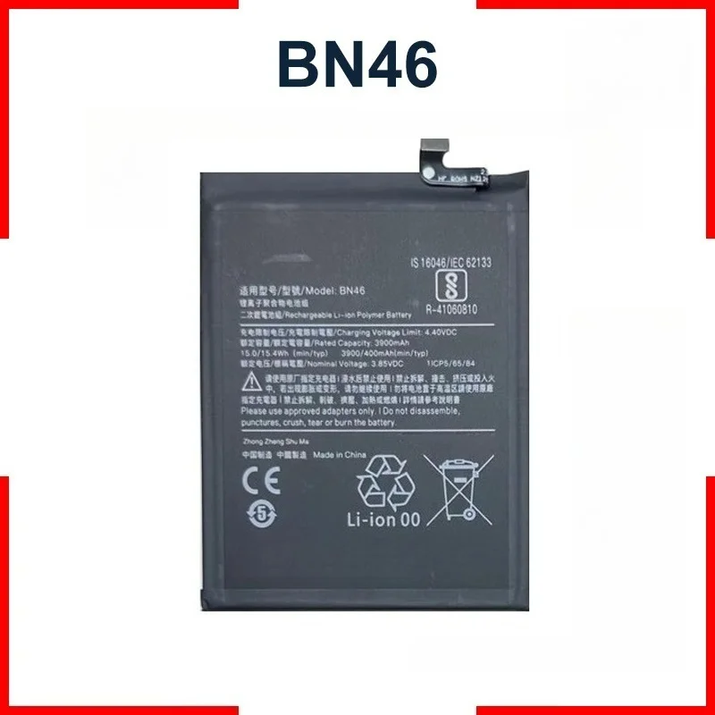 BN46 High Capacity Long Lasting Replacement Battery for Xiaomi 7 Redmi Note 8 Note 8T Rechargeable Li-ion Battery Stable Output