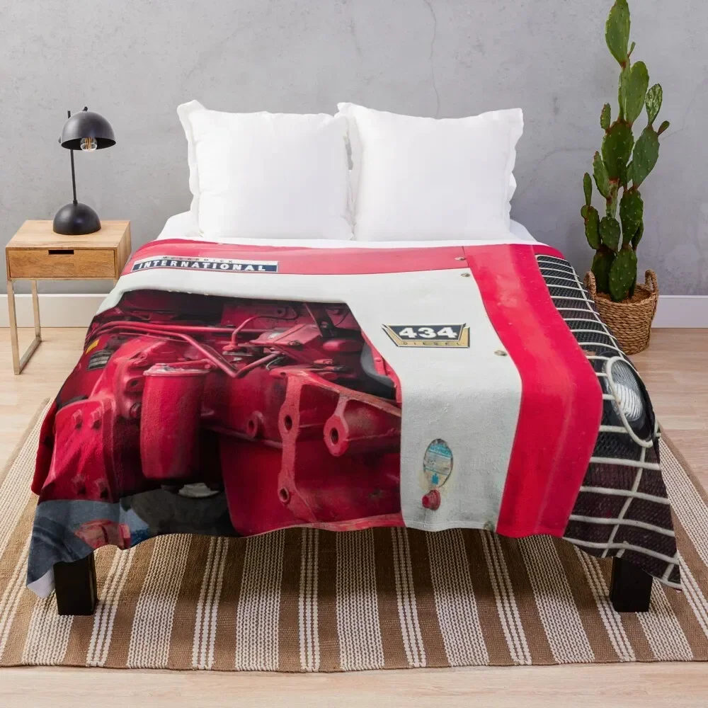 

Restored International 434 Tractor Throw Blanket Beautifuls For Decorative Sofa Blankets