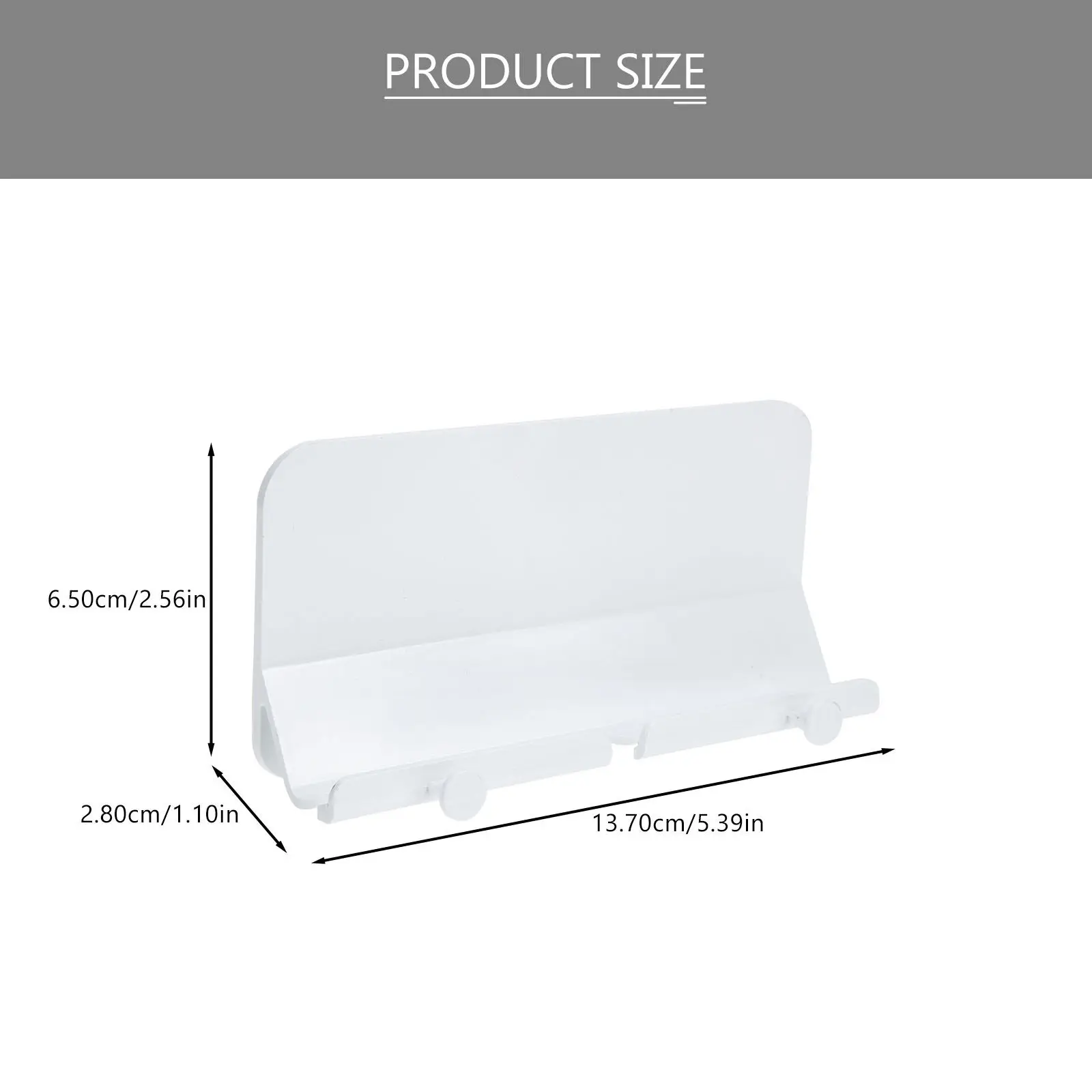 Elegant Wall Mounted Speaker Storage Shelf for Phones Wireless Speakers Alarm Clocks Desktop Clutter Free Wall Rack Home Office view 4