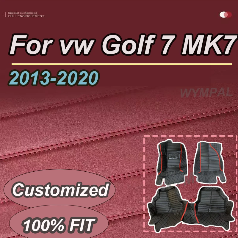 

РОСКОШНЫЕ автомобильные коврики для VW vw Golf 7 MK7 2020 2019 2018 2017 2016 2015 2014 2013 автостайлинг защитные чехлы ковры