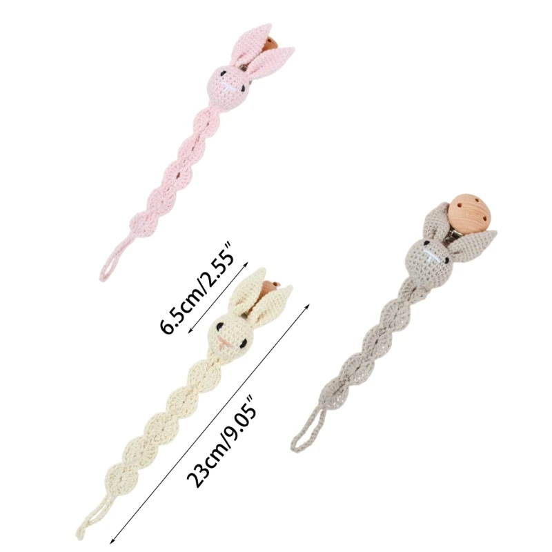 Baby Pacifier Clip Girl- & Boy Unisex Pacifier Clips for Boys Girls Bunny Toy Dropshipping