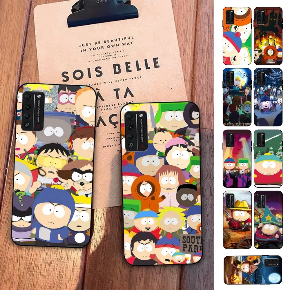 P-Park Cartoon S-South Phone Case For Huawei Honor 10 lite 9 20 7A 9X 30 50 60 70 pro plus Soft Silicone Cover