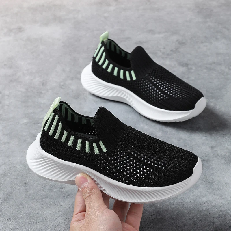 

Kids Shoes Boys Running Sport Shoes Children Socks Sneakers Big Girls Breathable Mesh School Shoe Soft Sole Casual Walking Tenis