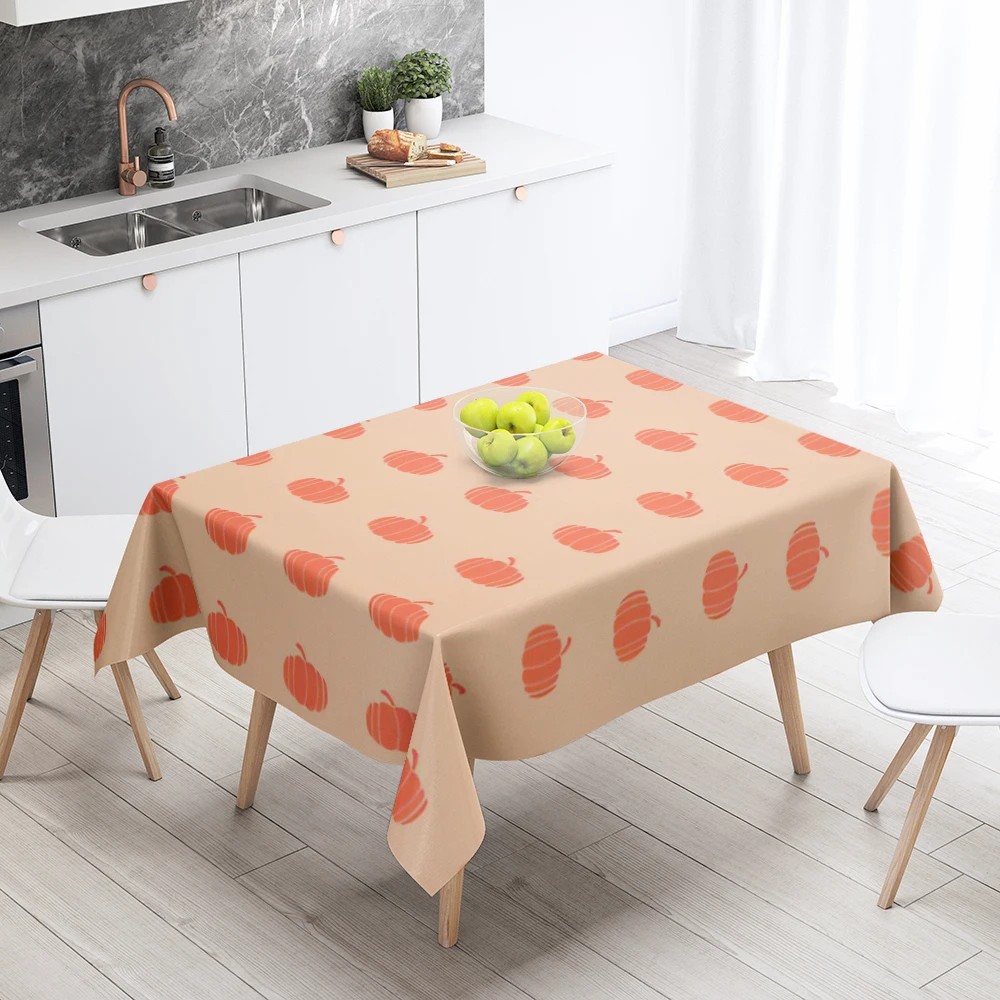 Home tablecloths for dining decoration and rectangular table accessories waterproof cloth Anti-stain restaurant abstract plant