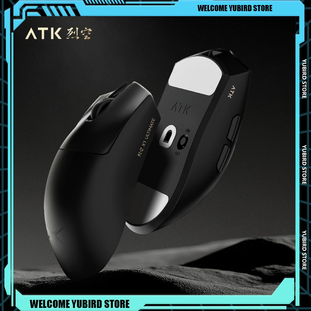 ATK Blazing Sky X1 Gamer Mouse 3 Mode Wireless Lightweight Gaming Mouse 8K Low Latency FPS Liekong E-sports Pc Gamer Accessories