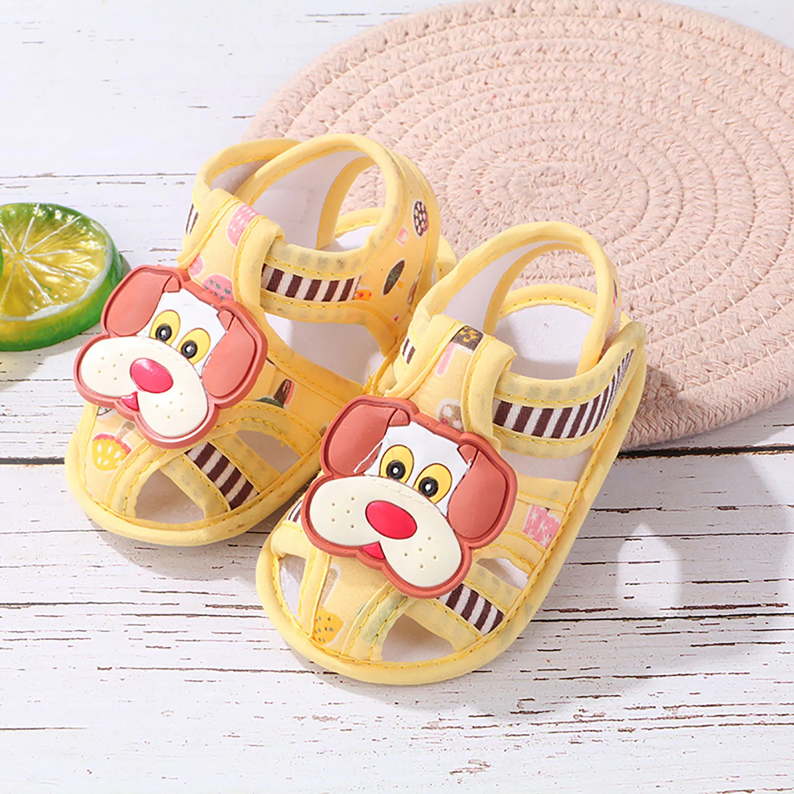 Summer Girl Infant Sandals Cute Flower Anti-slip Cotton Light Sole 0-18m Toddler Baby First Walkers Party Gift Princess Shoes