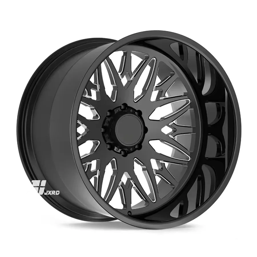 Deep off-road alloy wheel set with 22 24 26 28 30 inch forged wheels for Ford GTR, Toyota Dodge H2, GMC 8x6.5 car wheels