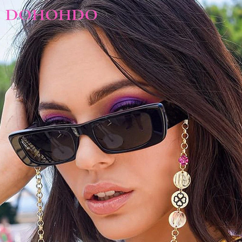 

2025 Vintage Rectangle Sunglasses Women Men Luxury Brand Designer Sexy Small Frame Sun Glasses For Female Outdoor Travel Shades