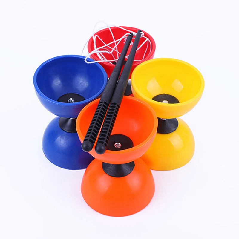 Yo-yo diabolo brinquedo profissional chinês criança acrobacia malabarismo mostrar prop fitness ao ar livre os idosos