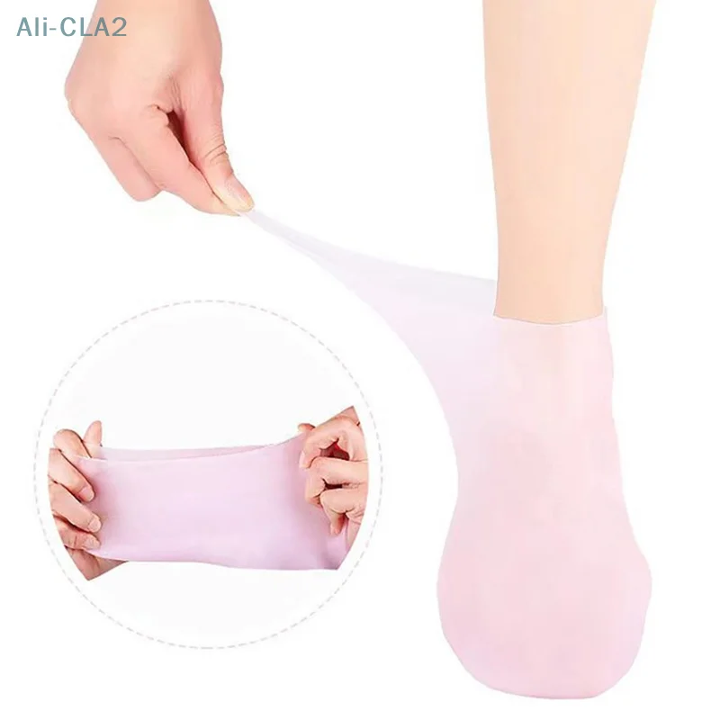 1 Pair Crack Prevention Moisturizing Silicone Foot Care Gel Socks Cracking Dead Skin Protector Pain Relief Pedicure Tools