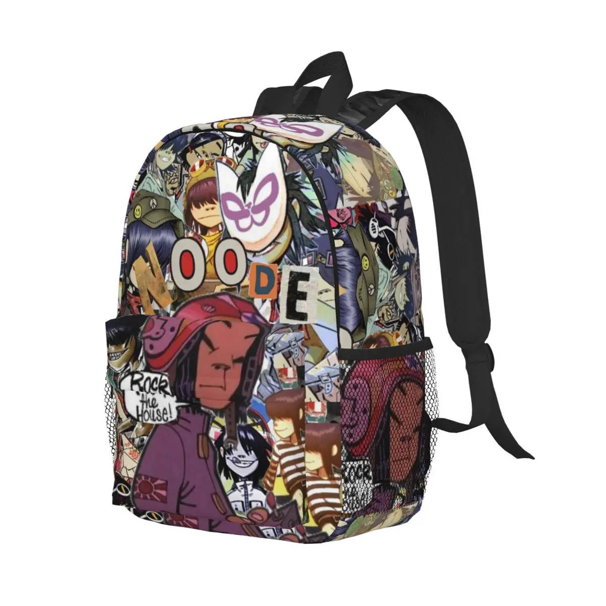 

Music Band Gorillaz Backpack Student Boys Girls BookBag Kids School Bag Laptop Shoulder Bags for Men Women