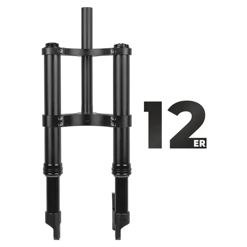 

2024 Suspension Fork 135mm* 9mm Quick Release QR 4.0 Tire Inverted Fat Fork Snow Bike 12inch 20inch 26inch Spring Oil