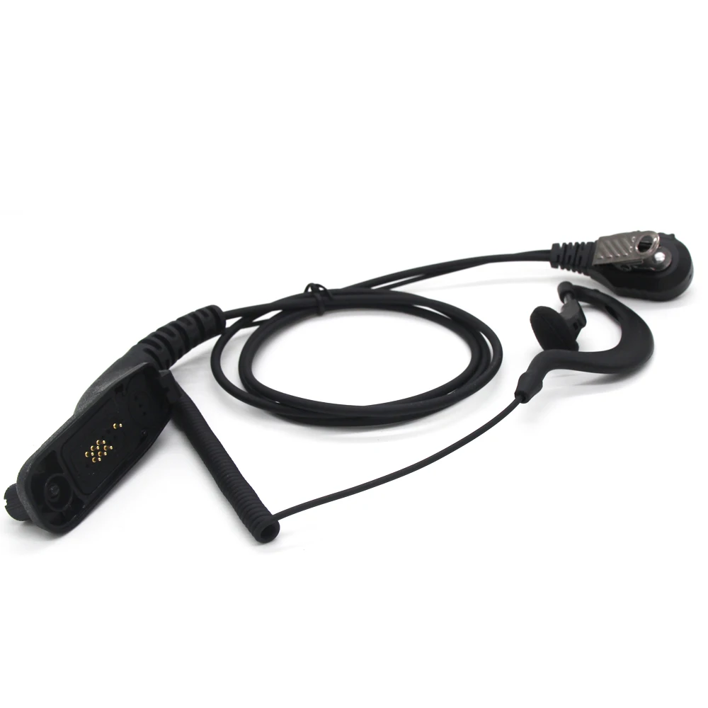 Walkie Talkie Headset Bebas Genggam Earpiece untuk Motorola XIR P8200 P8268 P6500 dengan Earplug