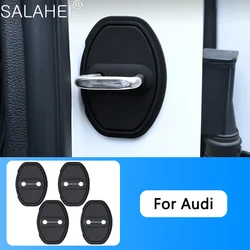 4PCS Silicone Car Door Lock Cover Case For Audi Sline A6 A4 A3 A7 A5 Q3 Q5L Q7 Q2 S4 S5 S6 S7 S8 TT RS3 RS4 RS5 RS6 TTS