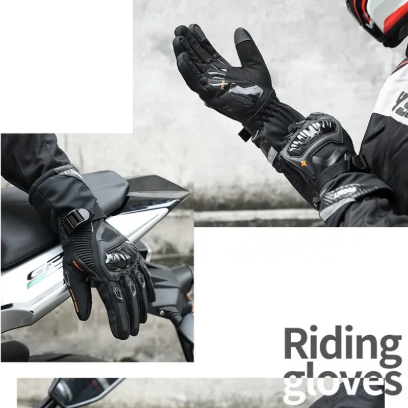 High-quality Waterproof Windproof Warm Guantes Moto Touch Screen Luvas Bike Gloves Luva Motociclista Motorcycle Winter Gloves