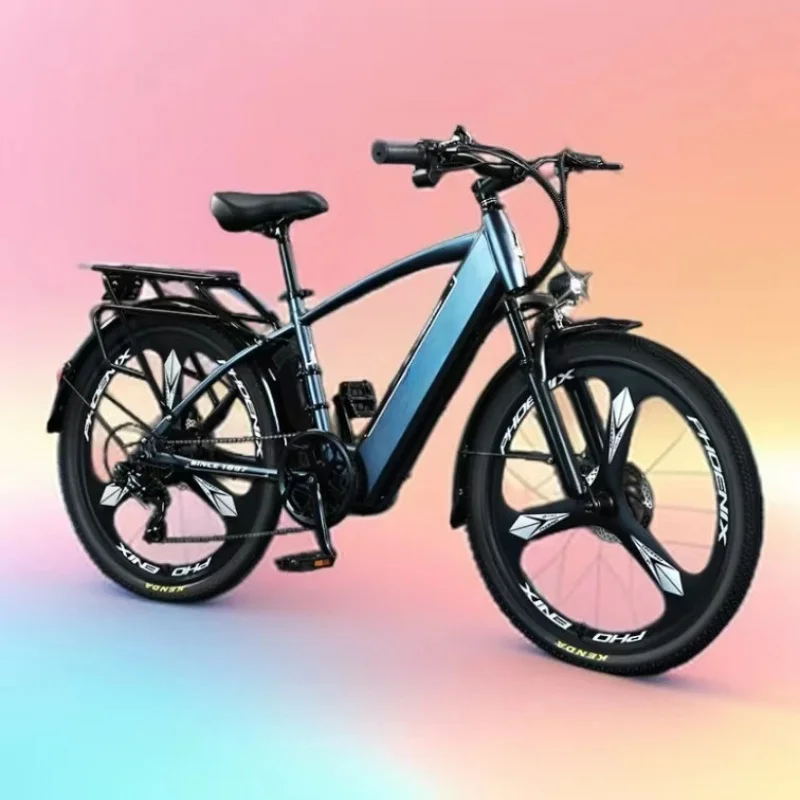 จักรยานไฟฟ้ากำลังสูง 26 นิ้ว 48V350W6AH ขายดีจากโรงงาน จักรยานไฟฟ้าในเมือง จักรยานไฟฟ้าสามระดับกำลัง