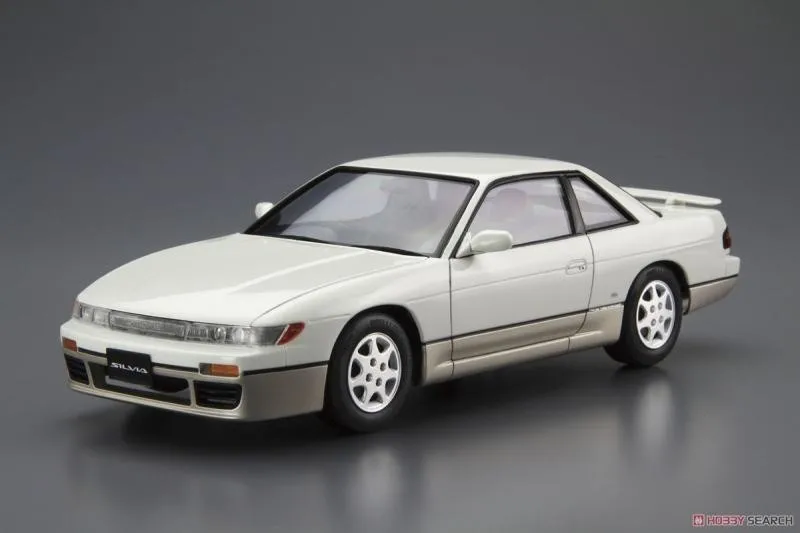 Static Assembled Car Model Aoshima-05791 1/24 Scale For Nissan PS13 SILVIA K's Dia-Package 1991 Car Model Kit