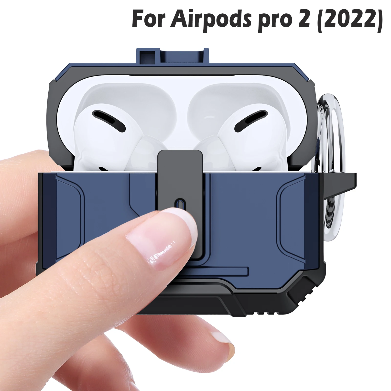 Luxury Switch Earphone Case For Apple Airpods Pro 2 Cases Armor Shockproof Cover Airpods 2 3 Air pods Pro2 Headphone Accessories