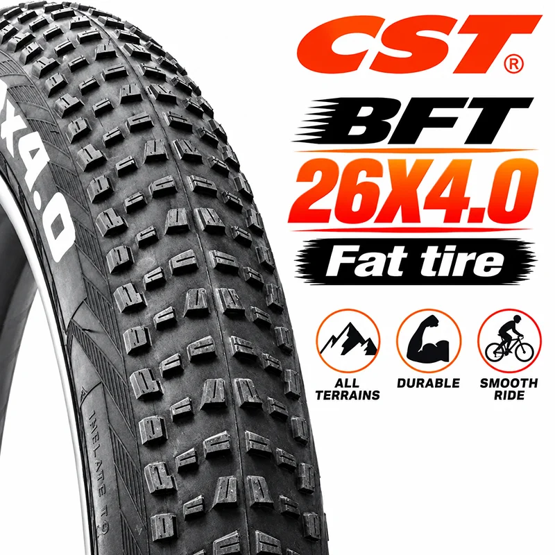 CST BFT 20 Zoll Fat Tire Schnee- und Strandfahrradreifen 20x4.0 Elektro-Snowmobile MTB Fahrrad Anti-Rutsch Fat Tire / Schlauch – Detail 14