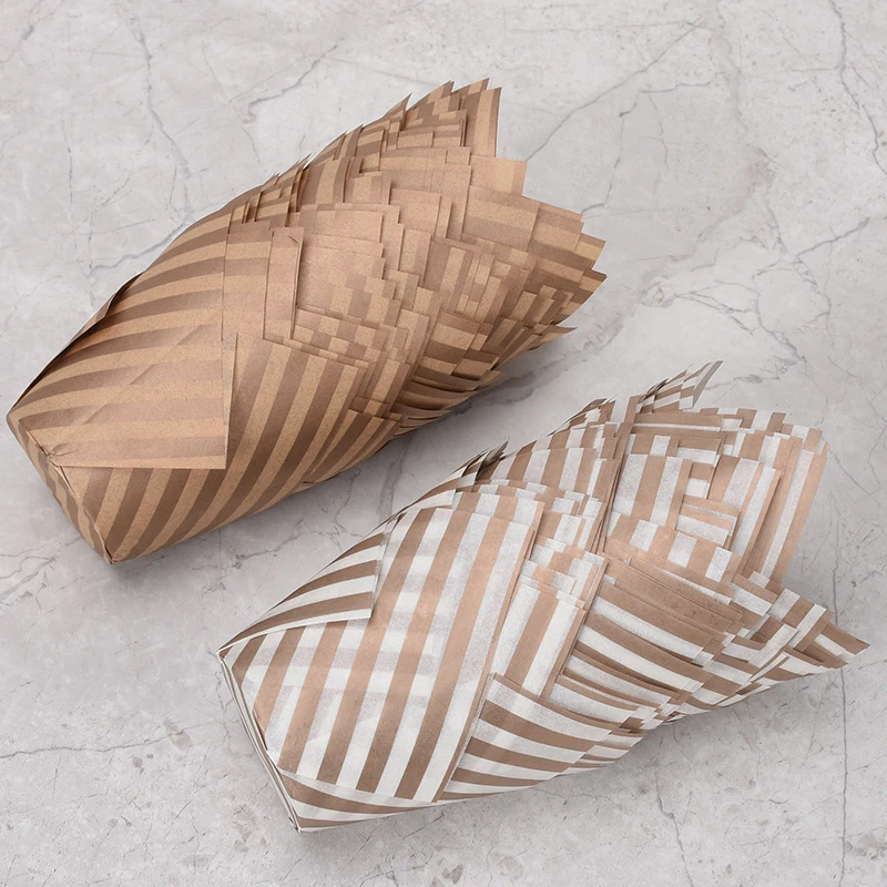 50pcs/sets Tulip Muffin Cupcake Paper Cups Oilproof Cupcakes Liners Baking Cake Box Cake Decorating Diy Tools Muffin Wrap Cases