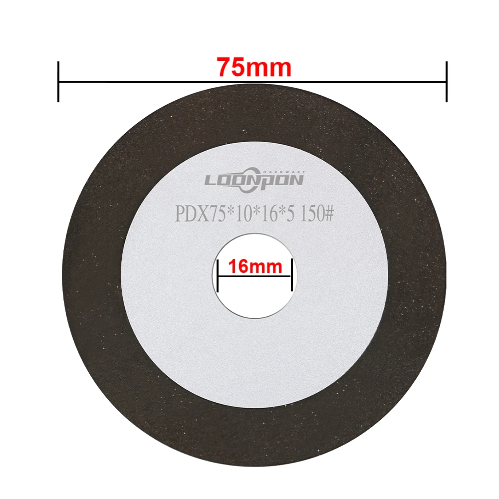 75mm 3inch 150 Grit Diamond Grinding Disc Sharpening Diamond Wheel for Tungsten Steel Milling Tool Carbide Metal 1Pc