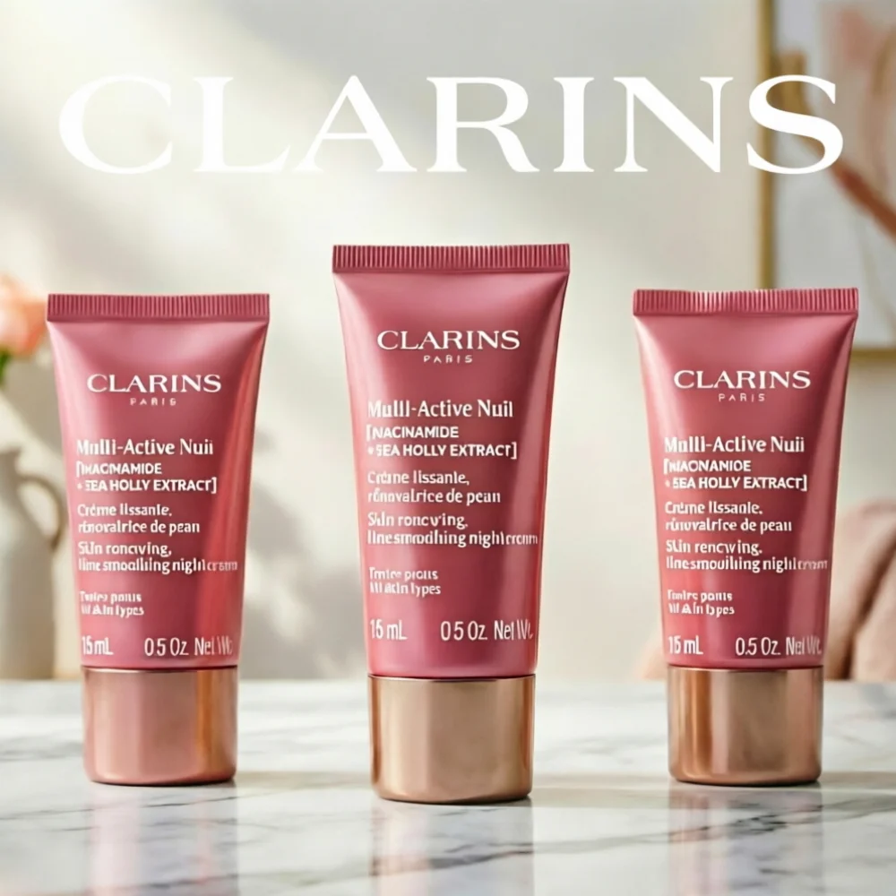 

Clarins Multi-Active Renewing Day/Night Moisturizer Cream 15ml, All Skin Types, Original Skin Care Health Beauty