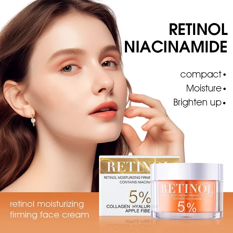 Advanced Retinol Cream Moisturizer with Hyaluronic Acid for Face, Niacinamide Skincare Creams Wrinkle Repair Solution