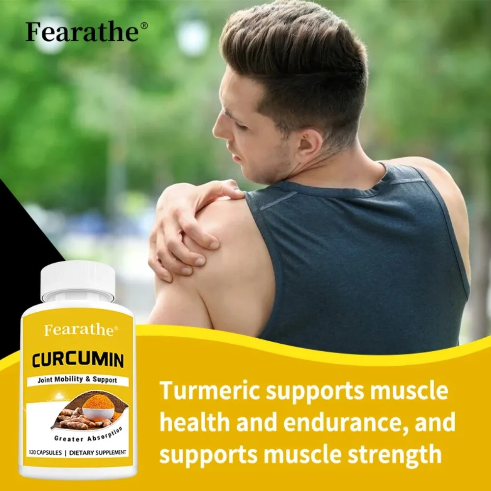 Curcumin Softgels - Turmeric Supplement for Antioxidant Support, High-Absorption Formula, Non-GMO, 120 Capsules