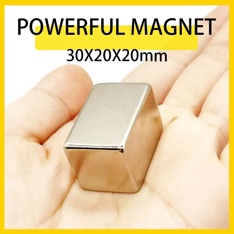 1/2/3/5PCS 30x20x20mm Block Powerful N35 Magnets 30mm x 20mm x 20mm Super Strong Permanent Magnetic Disc 30*20*20mm