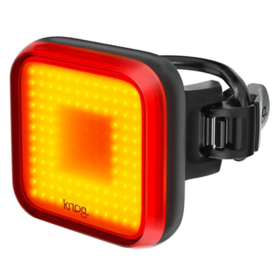

Blinder Rear Bike Tail Light - 100 Lumen USB Rechargeable, Waterproof, 8 Modes, Fits 22-32mm, 450m Visibility