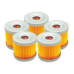 오토바이 엔진 오일 필터, 스즈키 AN125 AN150 VECSTAR CS125 DR125 EN125 오일 필터 요소, 5 개