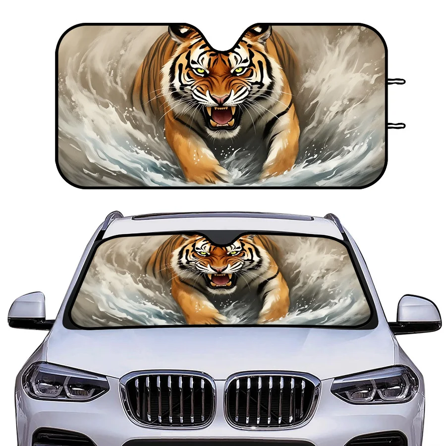 Car Window Sun Shade, Foldable And Multi-Functional, 3 Sizes, UV Protection, For Front Windshield, Summer Parking, Road Trips, T