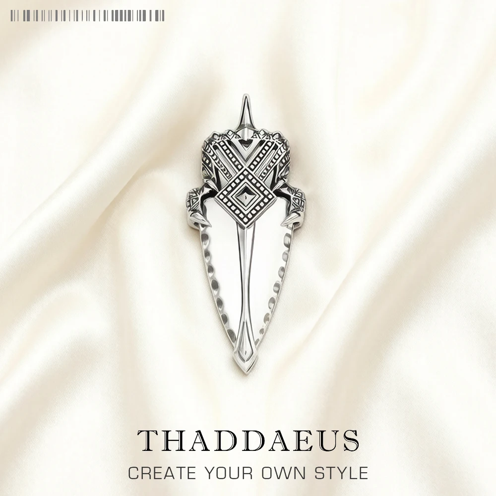 Pendant Rebel Vintage African Spearhead New Fashion Jewelry Europe Accessories 925 Sterling Silver Gift For Women Men
