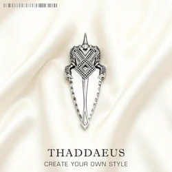 Pendant Rebel Vintage African Spearhead New Fashion Jewelry Europe Accessories 925 Sterling Silver Gift For Women Men