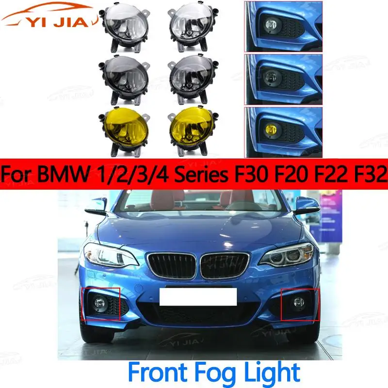 Car Front Bumper Fog Light Driving Fog Lamp Assembly Fog Light Housings Pair For BMW 1/2/3/4 Series F30 F20 F22 F32