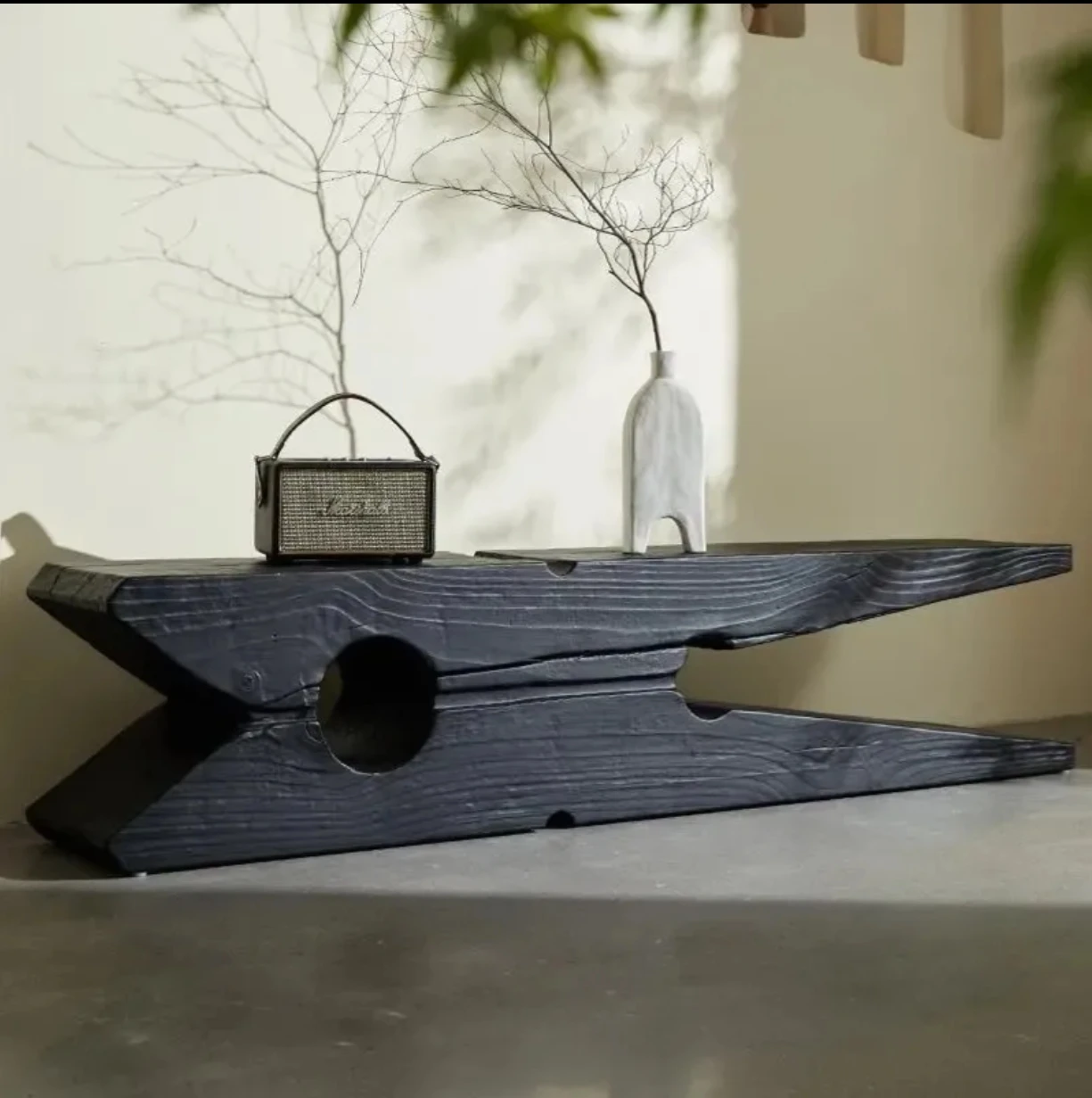 

Современный минималистичный скандинавский журнальный столик и тумба под телевизор из дерева для гостиной виллы