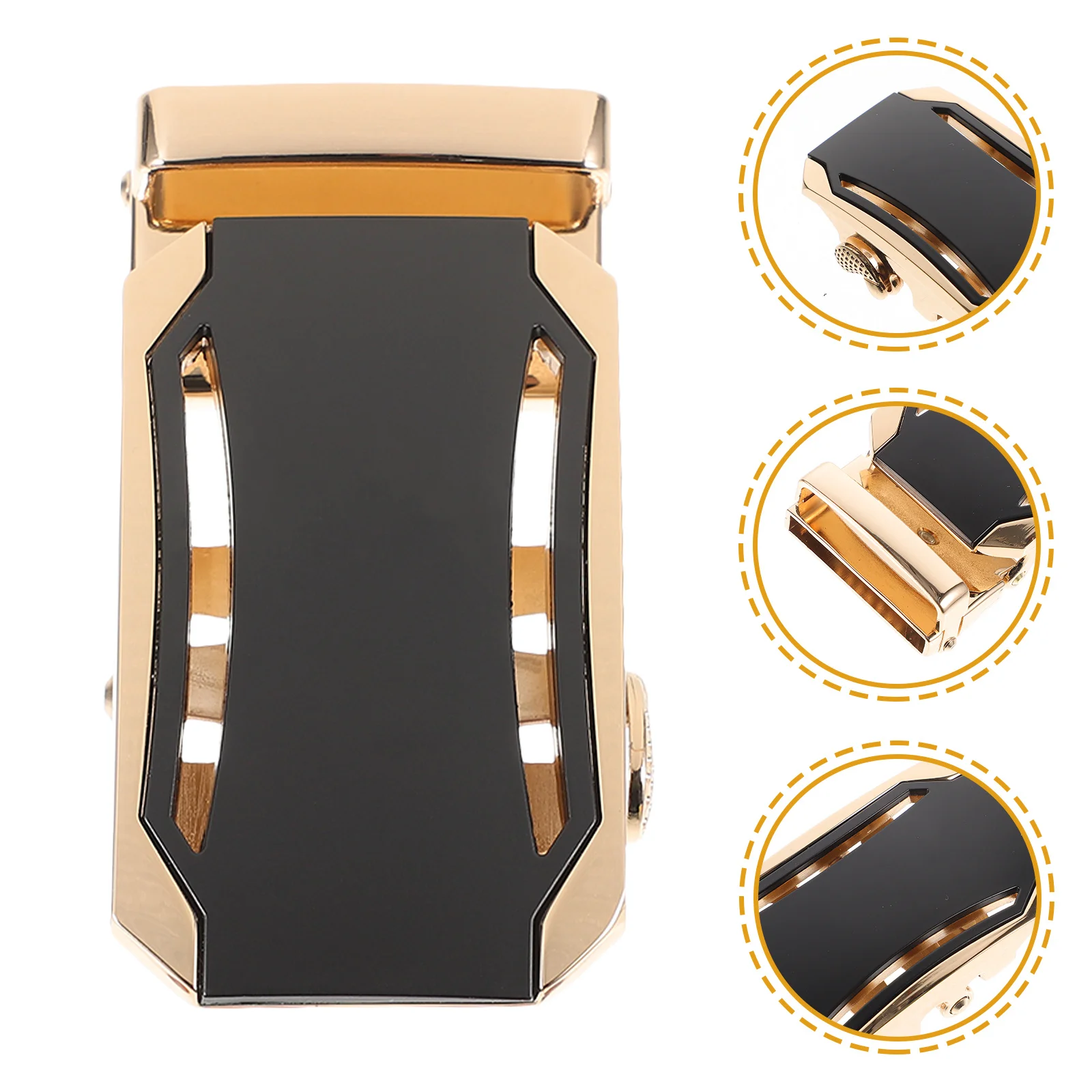 

35mm Men's Alloy Ratchet Automatic Belt Buckle Zinc Alloy Durable Interchangeable Scratch Resistant for