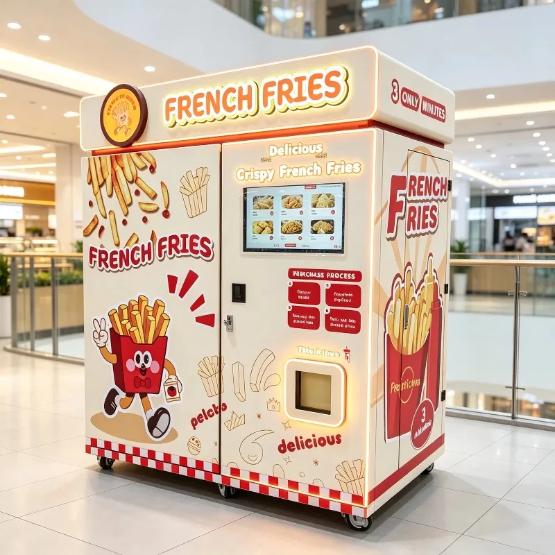 Automatic snacks French fries vending machine Outdoor commercial fully automated