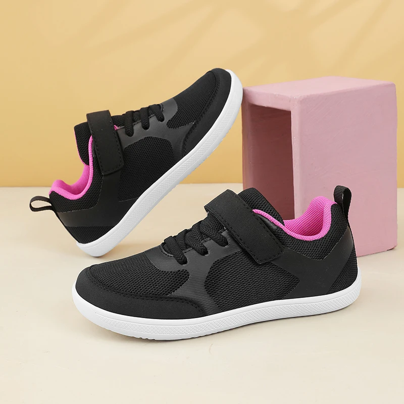 

Новые кроссовки для мальчиков и девочек, детские широкие минималистичные кроссовки для ходьбы, обувь для малышей и детей постарше, плоские кеды для скейтбординга