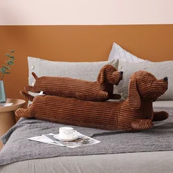 Sausage Dog Plush Body Pillow Long Dachshund Stuffed Cushion Cute Sofa Decorative Dog Plush Pillow Sleeping Back Cushion Decor