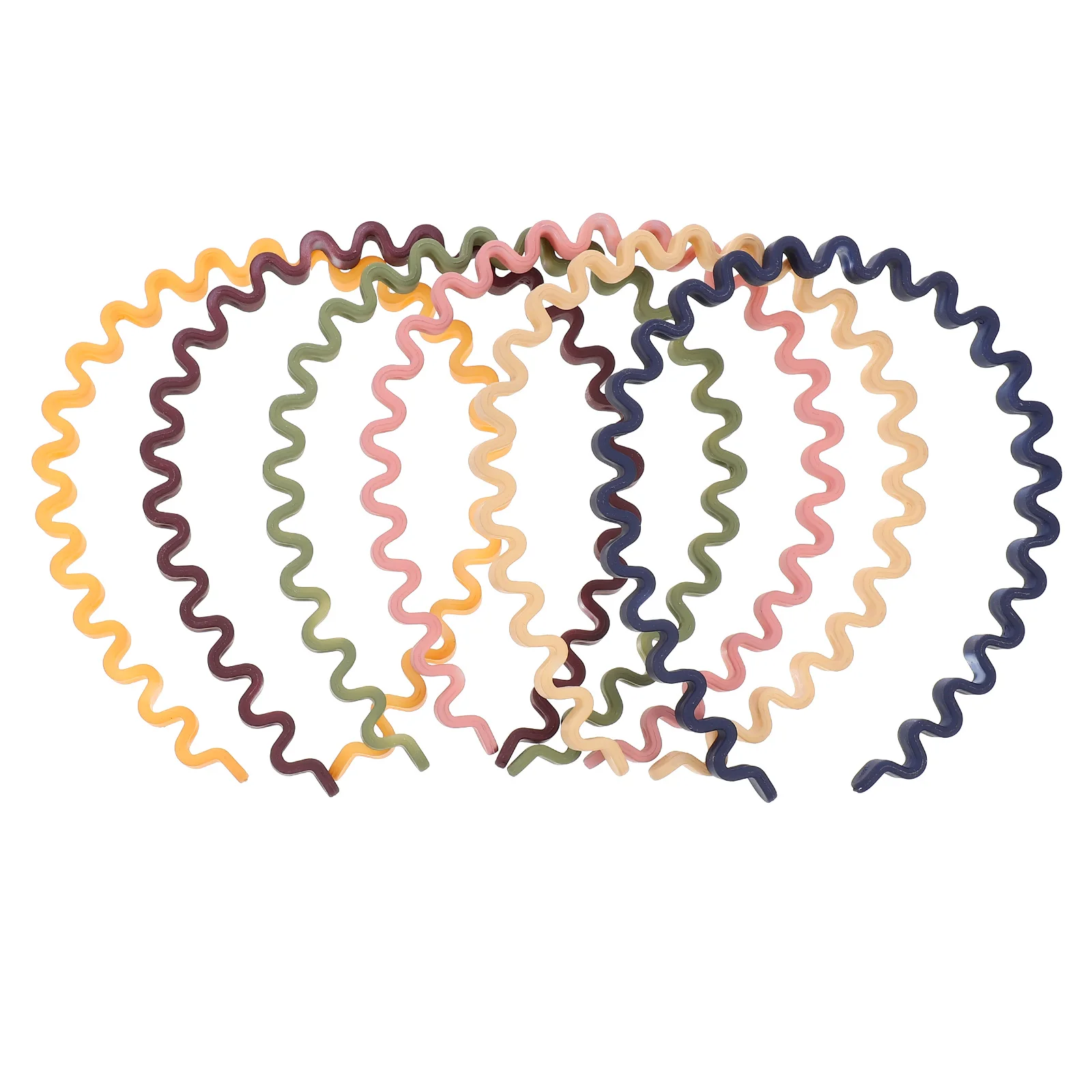 

6pcs Wavy Headband Frosted Hair Band For Women Hair Accessory Resin Headband Face Wash Exercise Daily Use