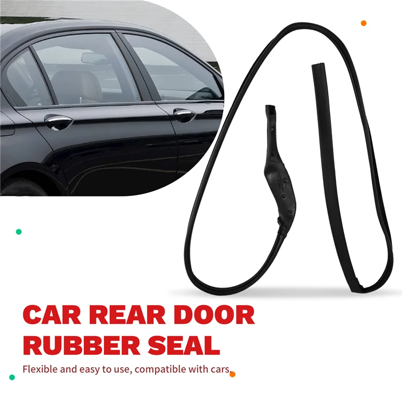 Auto-Hintertür-Gummidichtungssatz, 2-teilig, links + rechts, für BMW F01 F02 740I 750I 740Li 51357179123 51357179124