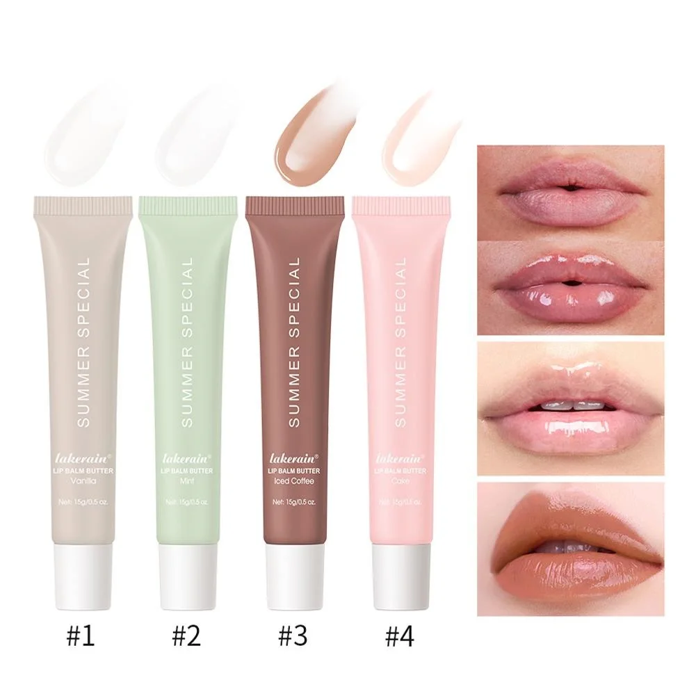 Hydraterende Lip Boter Balsem 4 Telt/set Hydraterende Lippenbalsem Opvullende Lipolie Lip Stick Glanzende Lip Glazuur Stok Opvullende Lip Cosm